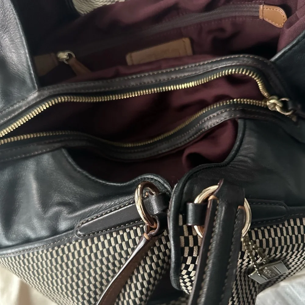 Coach Madison Carlyle Woven Shoulder Bag